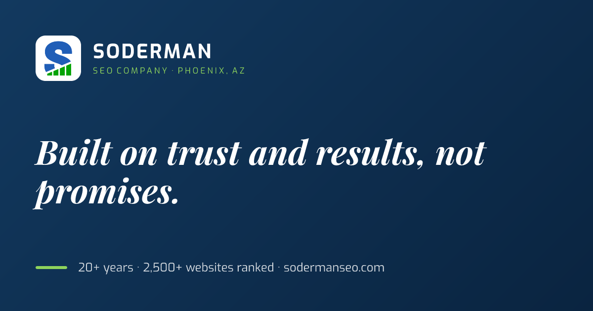 Soderman SEO Company Phoenix